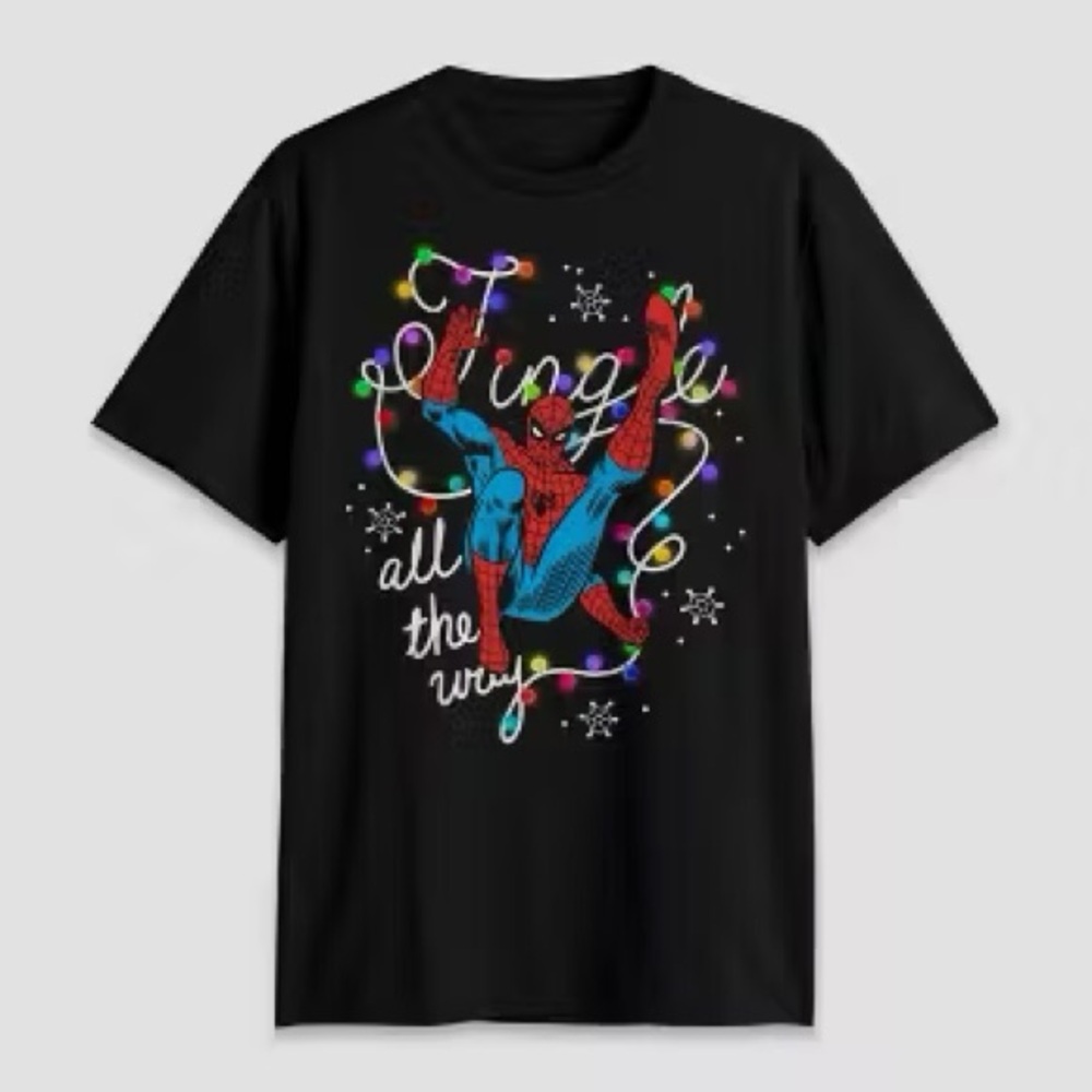Black Spider-Man Graphic T-Shirt